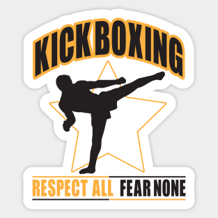 Kickboxing - fear none Sticker